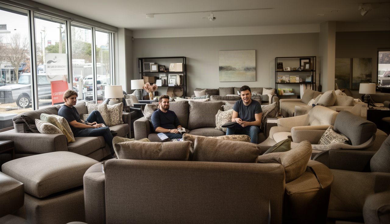 Custom Sectional For A Family Room